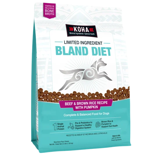 KOHA Limited Ingredient Bland Diet Beef & Brown Rice Dog Food